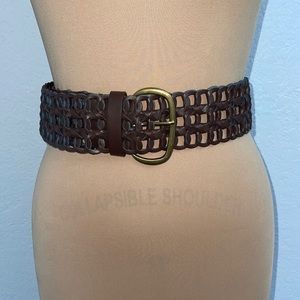 VENUS Faux Leather Brown Belt Size M Brand New